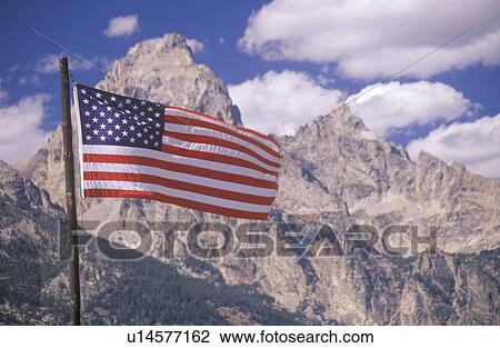 American Flag with Mountains View Large Photo Image Stock Image - American Flag with Mountains. Fotosearch