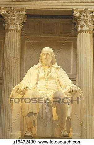 Stock Image - Benjamin Franklin statue . Fotosearch