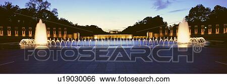 U. S. World War II Memorial commemorating World War II View Large Photo Image Stock Photograph - U. S. World War II Memorial commemorating World War II . Fotosearch