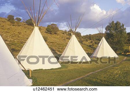 Row of teepees View Large Photo Image Stock Image - Row of teepees. Fotosearch
