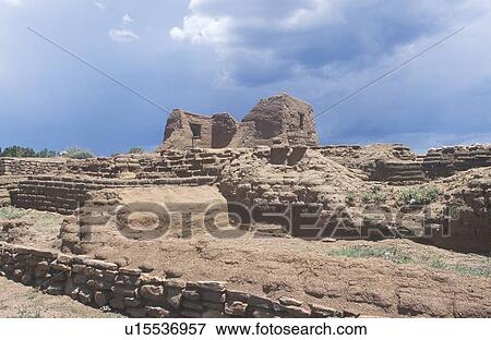 Spanish Mission ruins, Pecos National Historical Park View Large Photo Image Stock Photo - Spanish Mission ruins, Pecos National Historical Park. Fotosearch