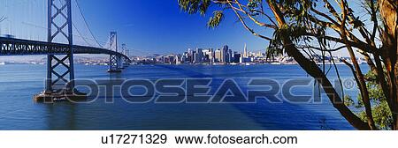 Bay Bridge & San Francisco from Treasure Island at sunrise View Large Photo Image Stock Photo - Bay Bridge & San Francisco from Treasure Island at sunrise. Fotosearch