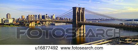 Stock Image - Brooklyn Bridge, Brooklyn View. Fotosearch