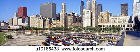 Chicago Skyline View Large Photo Image Stock Image - Chicago Skyline. Fotosearch