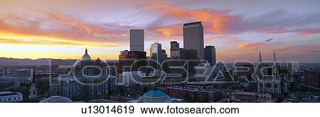 Denver skyline View Large Photo Image Stock Photo - Denver skyline. Fotosearch