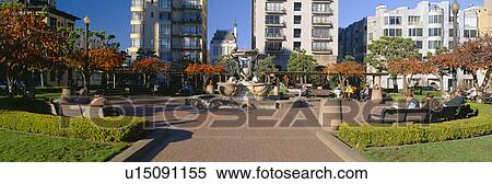 Stock Photography - Huntington Park, Nob Hill, San Francisco. Fotosearch