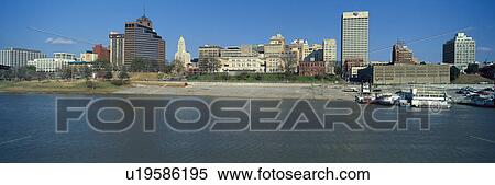 Panoramic view of Mississippi River with Memphis View Large Photo Image Stock Photography - Panoramic view of Mississippi River with Memphis. Fotosearch