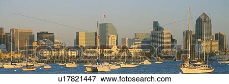 San Diego Harbor at sunset View Large Photo Image Stock Photo - San Diego Harbor at sunset. Fotosearch