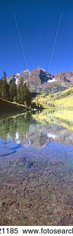 Stock Photography - Aspens and morning light, Maroon Bells. Fotosearch