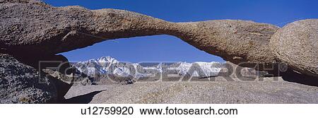 Panoramic view of Mount Whitney framed through Alabama Hills Arch in Alabama Hills View Large Photo Image Stock Image - Panoramic view of Mount Whitney framed through Alabama Hills Arch in Alabama Hills . Fotosearch