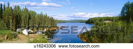Seaplane on Talkeetna Lake View Large Photo Image Stock Photograph - Seaplane on Talkeetna Lake. Fotosearch