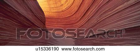 Stock Image - The Wave, Sandstone Formation, Kenab. Fotosearch