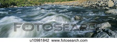 Stock Image - White water on Payette River in Nez Perce Indian country. Fotosearch