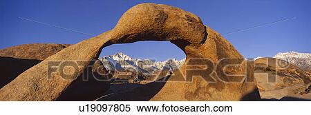 Panoramic view of Mount Whitney framed through Alabama Hills Arch in Alabama Hills View Large Photo Image Stock Photography - Panoramic view of Mount Whitney framed through Alabama Hills Arch in Alabama Hills. Fotosearch