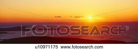 Sunrise from Cadillac Mountain, Acadia National Park View Large Photo Image Stock Photography - Sunrise from Cadillac Mountain, Acadia National Park. Fotosearch