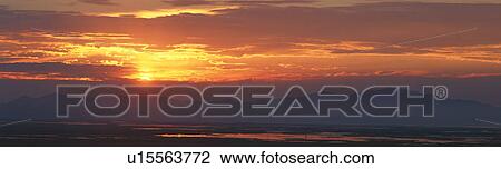 Great Salt Lake At Sunset View Large Photo Image Stock Image - Great Salt Lake At Sunset. Fotosearch