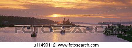 Sunset at Lobster Village View Large Photo Image Stock Image - Sunset at Lobster Village. Fotosearch