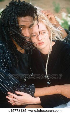A black and white couple in love View Large Photo Image Stock Photography - A black and white couple in love. Fotosearch