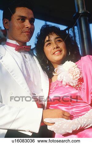A young Mexican couple in formal attire View Large Photo Image Stock Photograph - A young Mexican couple in formal attire. Fotosearch