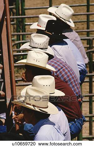 Cowboys hats, Rodeo competition View Large Photo Image Stock Image - Cowboys hats, Rodeo competition. Fotosearch