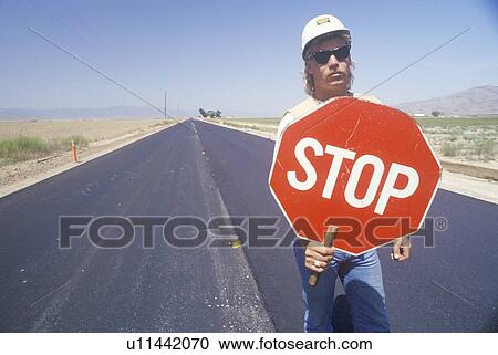 Traffic control on a highway View Large Photo Image Stock Image - Traffic control on a highway. Fotosearch