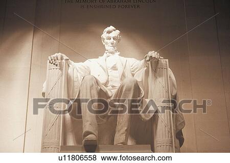 Lincoln Monument at Night View Large Photo Image Stock Photo - Lincoln Monument at Night. Fotosearch