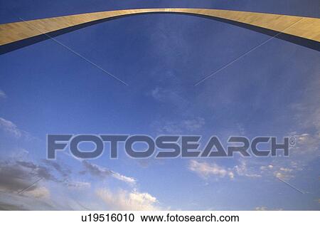 Stock Image - Abstract view of St. Louis Arch. Fotosearch