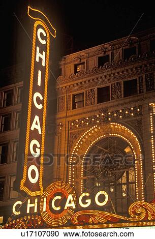 Stock Image - Chicago Theater. Fotosearch