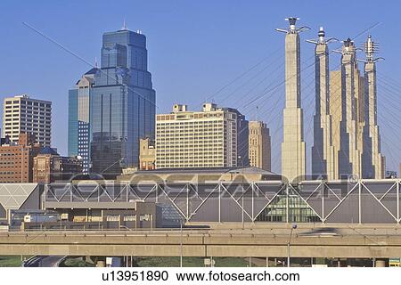 Kansas City skyline View Large Photo Image Stock Image - Kansas City skyline. Fotosearch