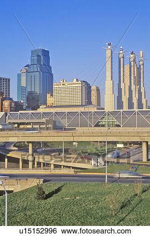Kansas City skyline View Large Photo Image Stock Photograph - Kansas City skyline. Fotosearch