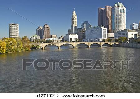 Scioto River and Columbus Ohio skyline View Large Photo Image Stock Image - Scioto River and Columbus Ohio skyline. Fotosearch