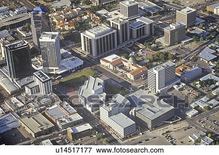 Stock Photo - Aerial view of desert land use. Fotosearch