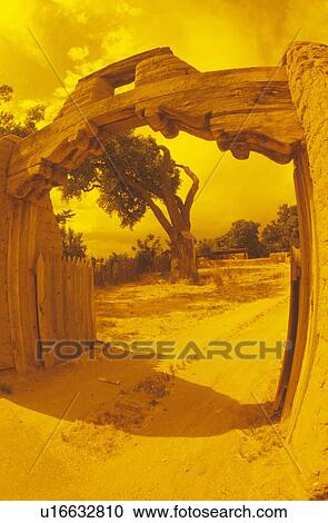 Natural stone archway in Southwestern driveway View Large Photo Image Stock Image - Natural stone archway in Southwestern driveway. Fotosearch