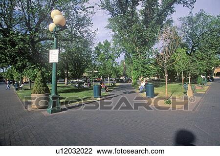 Town Center in Santa Fe View Large Photo Image Stock Image - Town Center in Santa Fe. Fotosearch