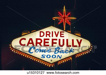 Colorful sign reads “Welcome to Fabulous Las Vegas, Nevada” at night View Large Photo Image Stock Photo - Colorful sign reads “Welcome to Fabulous Las Vegas, Nevada” at night. Fotosearch