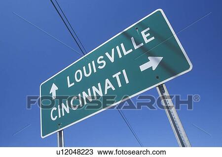 Freeway road sign to Louisville and Cincinnati View Large Photo Image Stock Image - Freeway road sign to Louisville and Cincinnati. Fotosearch