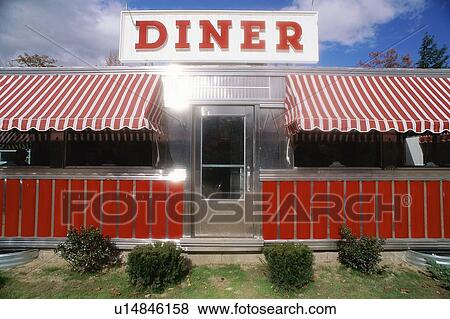Stock Photo - Railroad roadside diner. Fotosearch