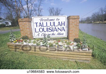 Tallulah Louisiana Welcome Sign View Large Photo Image Stock Image - Tallulah Louisiana Welcome Sign. Fotosearch