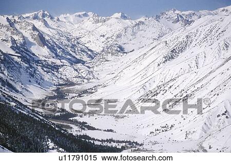 Stock Photography - Aerial shot of the Excelsior Mountains near Yosemite. Fotosearch