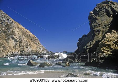 Coastline Near Big Sur View Large Photo Image Stock Photo - Coastline Near Big Sur. Fotosearch