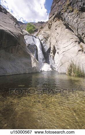 Stock Photo - Tahquitz Canyon and waterfall in Palm Springs, California, Indian Canyons of Cahuilla peoples. Fotosearch