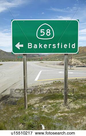 A road sign near Bakersfield California View Large Photo Image Stock Photo - A road sign near Bakersfield California. Fotosearch