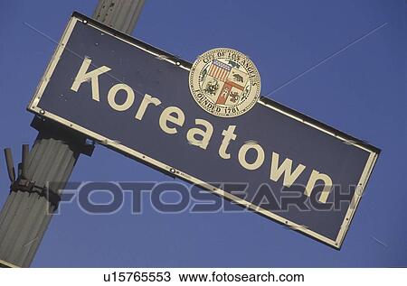 A sign that reads “Koreatown” View Large Photo Image Stock Image - A sign that reads “Koreatown”. Fotosearch