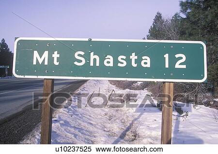 A sign that reads “Mount Shasta” View Large Photo Image Stock Photography - A sign that reads “Mount Shasta”. Fotosearch