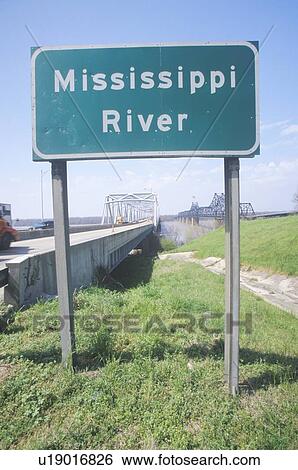 Mississippi River sign in Southeast USA View Large Photo Image Stock Photograph - Mississippi River sign in Southeast USA. Fotosearch