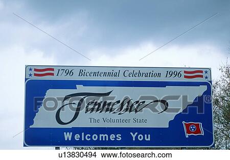 Picture - Welcome to Tennessee Sign. Fotosearch