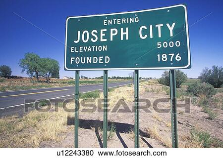 A sign that reads “Joseph City” View Large Photo Image Stock Image - A sign that reads “Joseph City”. Fotosearch