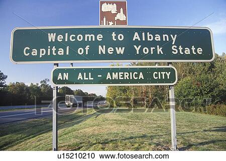 A sign that reads “Welcome to Albany” View Large Photo Image Stock Image - A sign that reads “Welcome to Albany”. Fotosearch