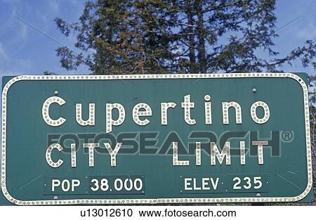 “Cupertino City Limit” sign, Cupertino, Silicon Valley View Large Photo Image Stock Image - “Cupertino City Limit” sign, Cupertino, Silicon Valley. Fotosearch