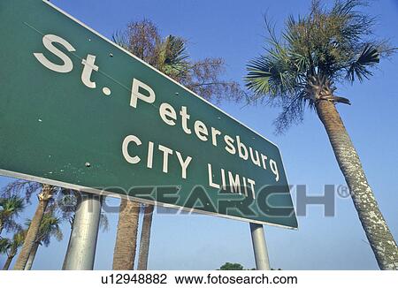 “St. Petersburg City Limit”, St. Petersburg, Florida View Large Photo Image Stock Image - “St. Petersburg City Limit”, St. Petersburg, Florida. Fotosearch